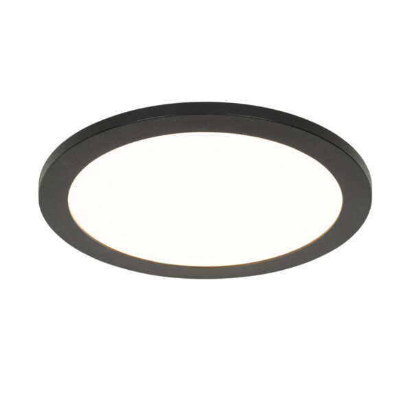 Modern mennyezeti lámpa fekete 30 cm LED-del IP44 - Steve
