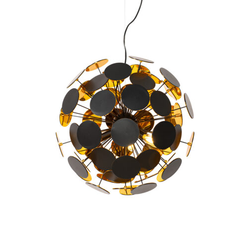 Design lógólámpa fekete és arany - Cerchio