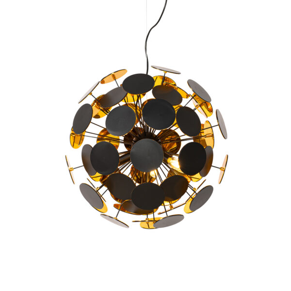 Design lógólámpa fekete és arany - Cerchio