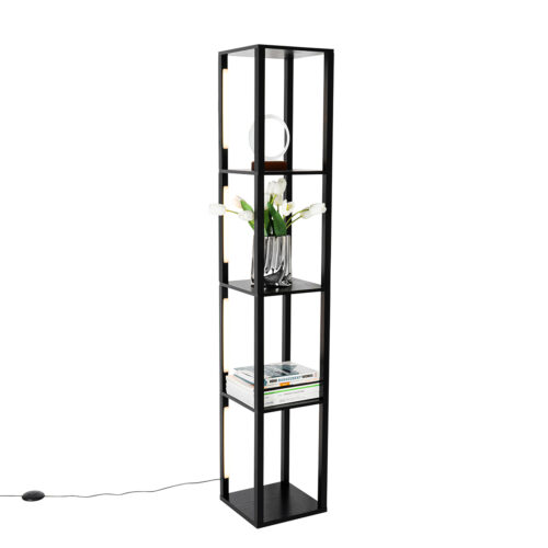 Design állólámpa fekete