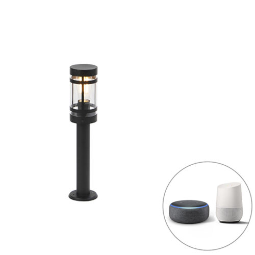 Okos kültéri lámpa fekete 50 cm IP44 Wifi-vel ST64 - Gleam