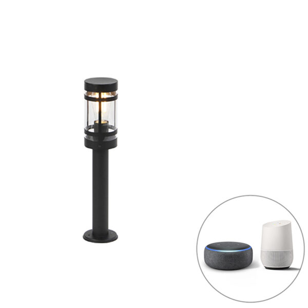 Okos kültéri lámpa fekete 50 cm IP44 Wifi-vel ST64 - Gleam