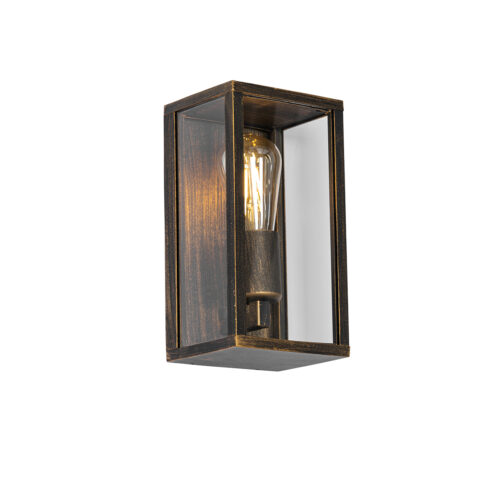 Vintage fali lámpa antik arany 26 cm IP44 - Charlois