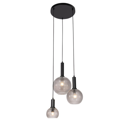 Design lógólámpa fekete füstüveggel 3-lámpás - Chico