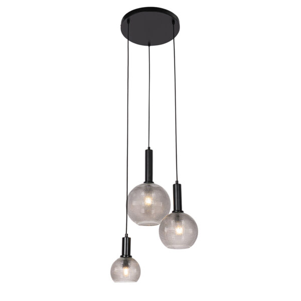 Design lógólámpa fekete füstüveggel 3-lámpás - Chico