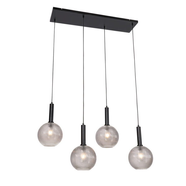 Design lógólámpa fekete füstüveggel 4-lámpás - Chico