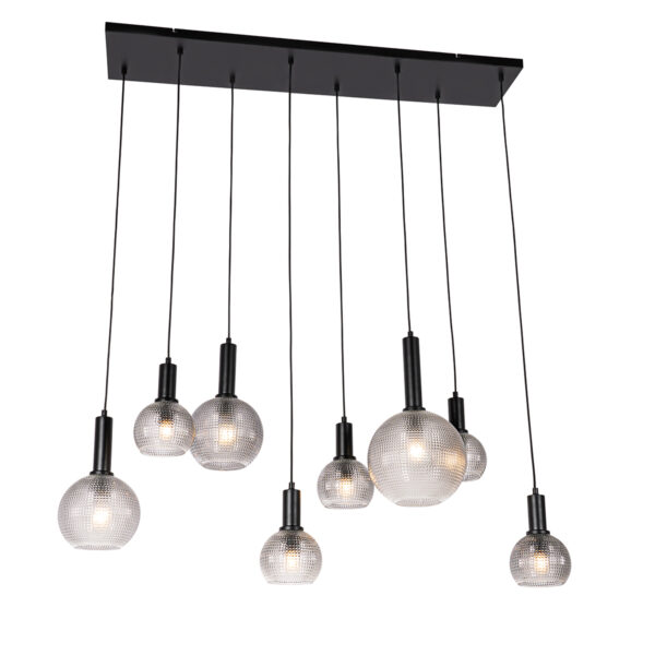 Design lógólámpa fekete füstüveggel 8 lámpás - Chico