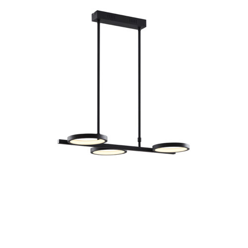 Modern fekete függőlámpa LED-del