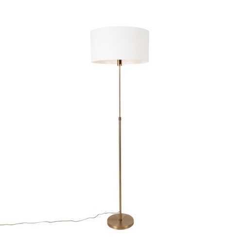 Állólámpa állítható bronz árnyékolóval fehér 50 cm - Parte