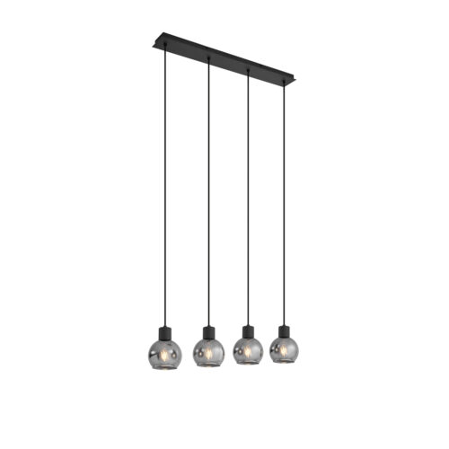 Art Deco lógólámpa fekete füstüveggel