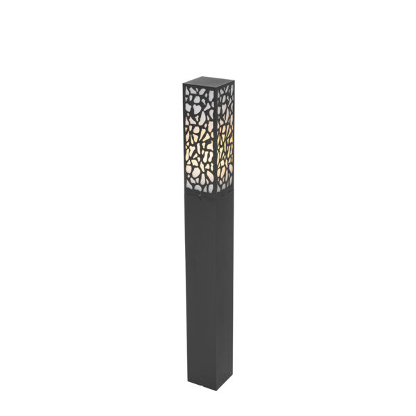 Modern kültéri oszlop lámpa fekete 90 cm IP44 - Nicole