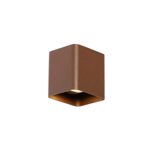 Modern fali lámpa rozsdabarna LED-del
