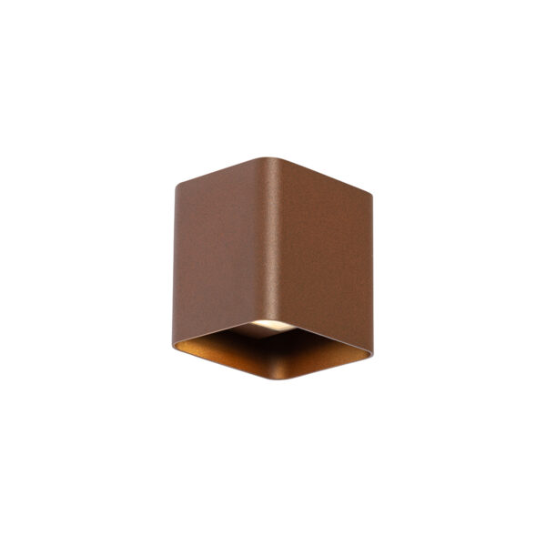 Modern fali lámpa rozsdabarna LED-del