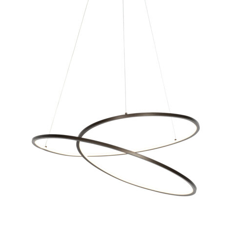 Design lógólámpa bronz 72 cm LED-del