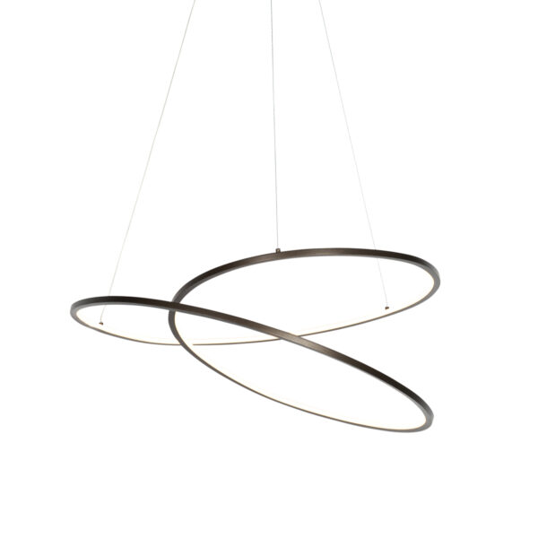 Design lógólámpa bronz 72 cm LED-del