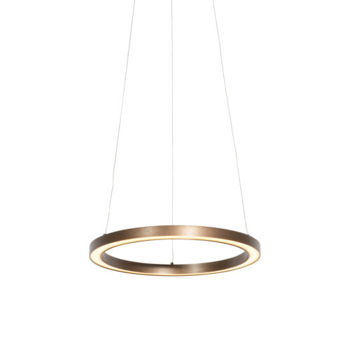 Bronz függőlámpa 40 cm LED-del