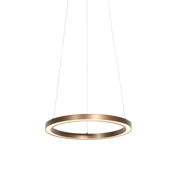 Bronz függőlámpa 40 cm LED-del