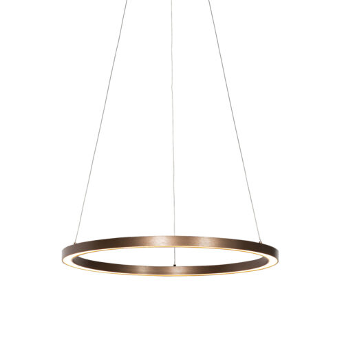Függőlámpa bronz 60 cm LED-del