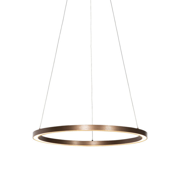 Függőlámpa bronz 60 cm LED-del