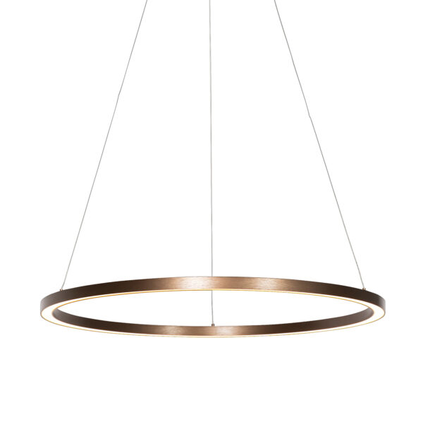 Függőlámpa bronz 80 cm LED-del