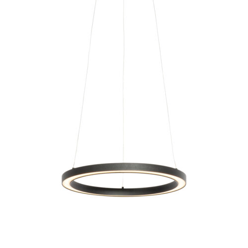 Függőlámpa fekete 40cm LED-del