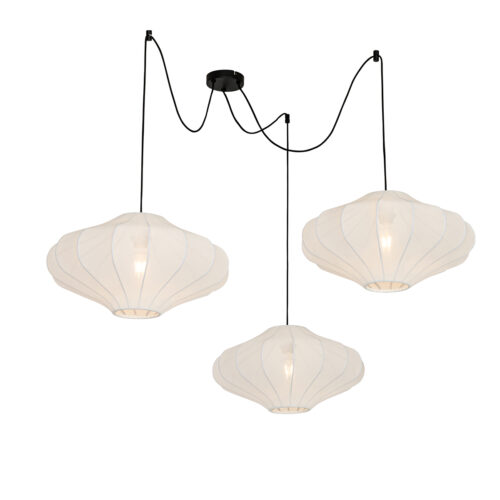 Okos függőlámpa fehér 50cm 3-lámpás Wifi G95-tel - Plu