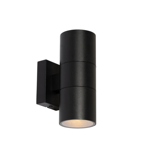 Modern kültéri fali lámpa fekete 2-lámpás AR70 IP44 - Duo