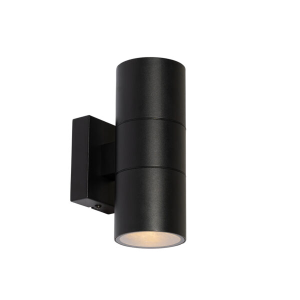 Modern kültéri fali lámpa fekete 2-lámpás AR70 IP44 - Duo