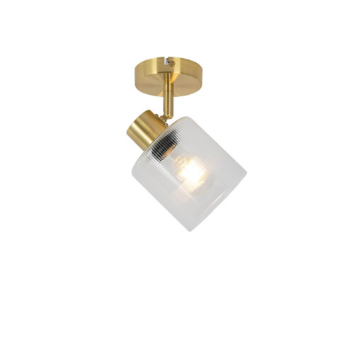 Art Deco mennyezeti spotlámpa arany üveggel