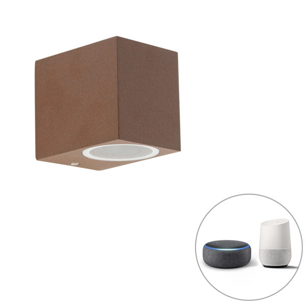 Okos fali lámpa rozsdabarna IP44 WiFi-vel