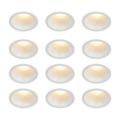 12 db-os beépíthető spotlámpa szett fehér GU10 35 mm IP44 - Dept