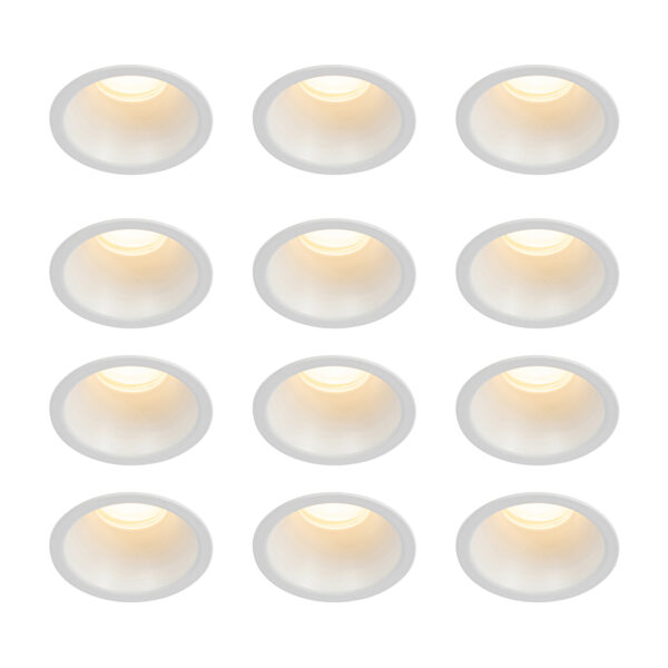 12 db-os beépíthető spotlámpa szett fehér GU10 35 mm IP44 - Dept