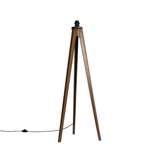 Rusztikus állólámpa állvány dióból - Tripod Classic