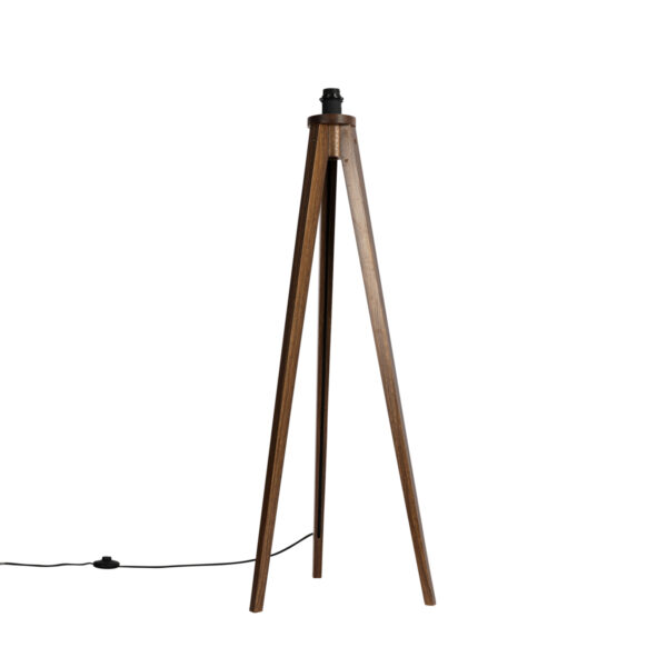 Rusztikus állólámpa állvány dióból - Tripod Classic