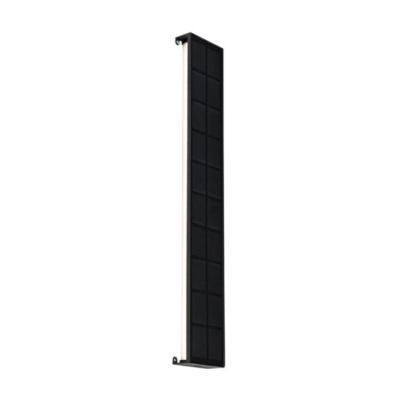 Kültéri fali lámpa fekete 60 cm LED-del