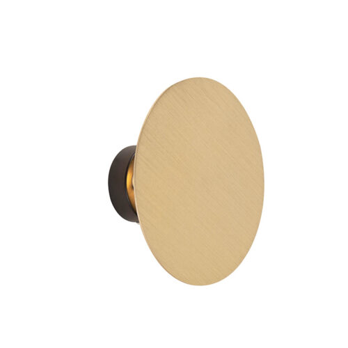 Design fali lámpa kerek arany - Pulley