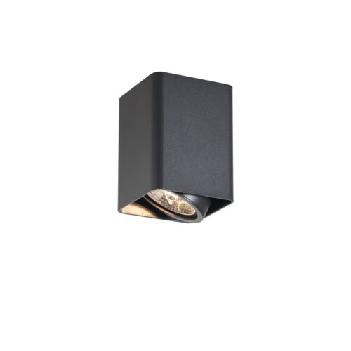 Design felületre szerelt spotlámpa fekete GU10 70mm forgatható és dönthető - Vox