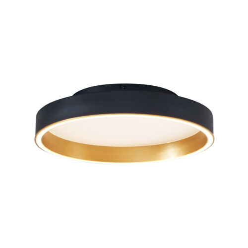 Design mennyezeti lámpa fekete arannyal 40 cm LED-del