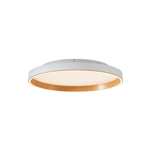 Design mennyezeti lámpa fehér fa elemekkel 60cm LED-del
