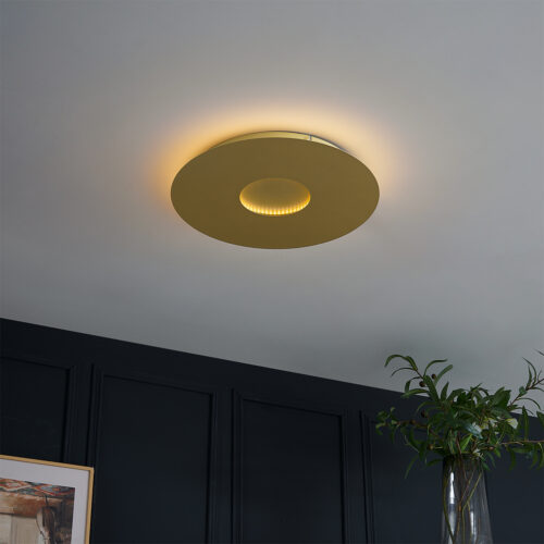Modern mennyezeti lámpa arany 40 cm LED-del