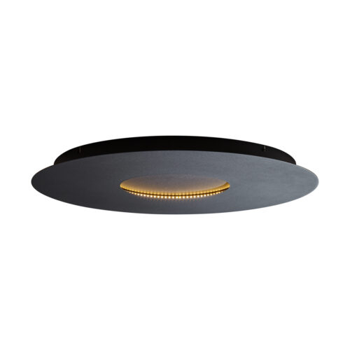 Modern mennyezeti lámpa fekete 60 cm LED-del
