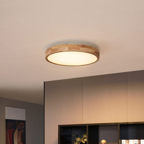 Skandináv mennyezeti lámpa fa 50cm LED-del
