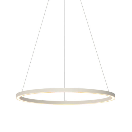 Design függőlámpa bézs 80cm LED-del