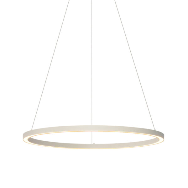 Design függőlámpa bézs 80cm LED-del