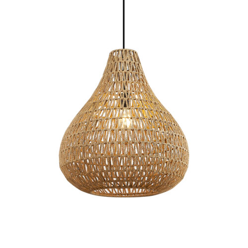 Skandináv függőlámpa barna 45cm - Lina Natural
