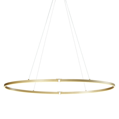 Design függőlámpa sárgaréz 120cm LED-del
