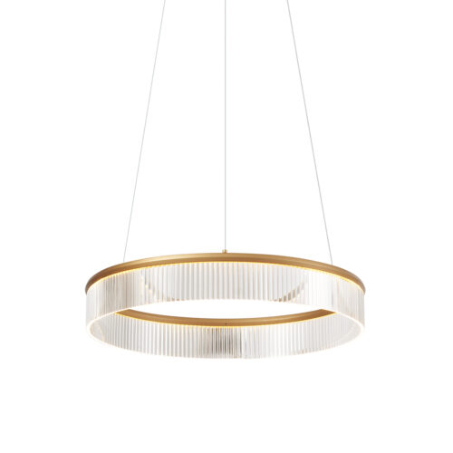 Modern függőlámpa sárgaréz 59cm LED-del