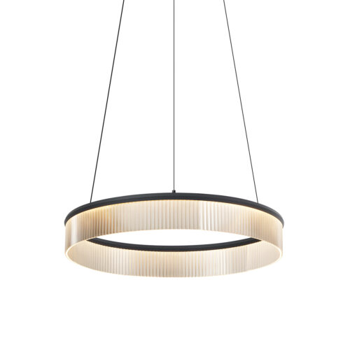 Modern függőlámpa fekete 59cm LED-del