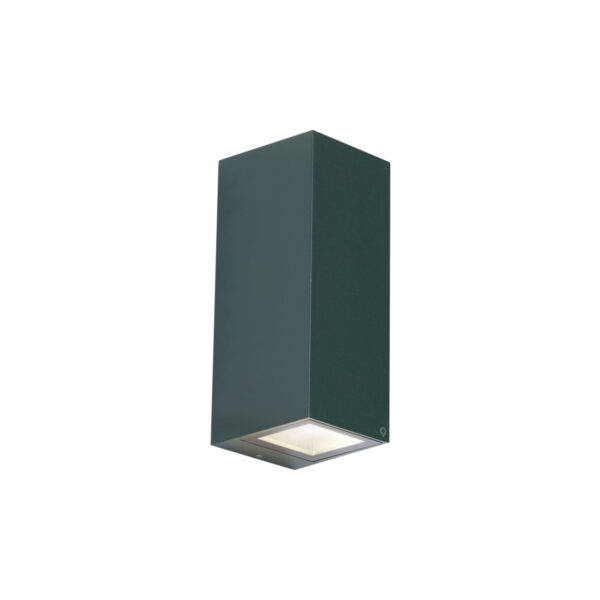 Modern sötétzöld fali lámpa 2 izzós GU10 70mm IP54 - Baleno