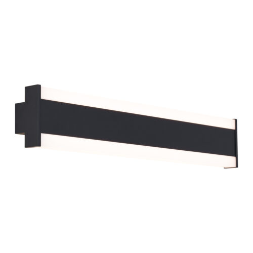 Modern fekete CCT fali lámpa 60cm LED-del IP54 - Vanya